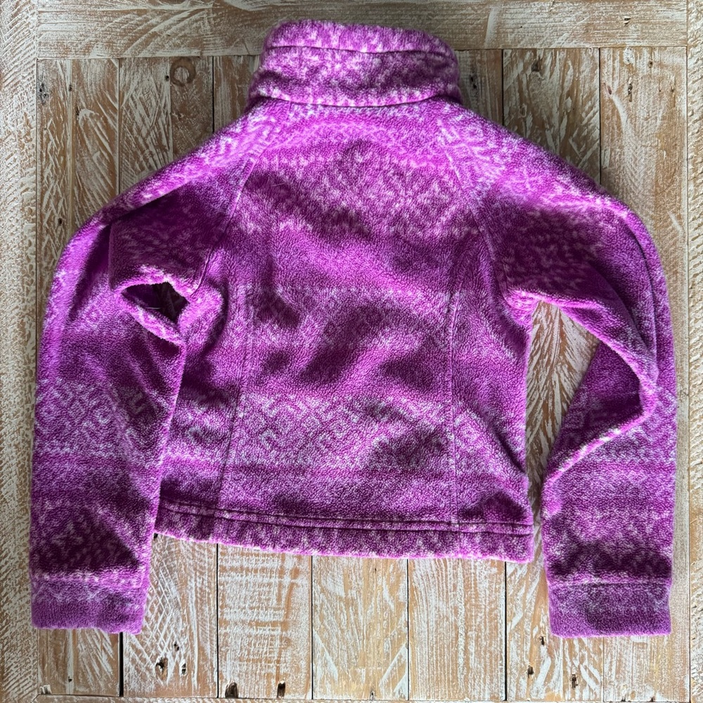 💜Columbia girls purple fleece jacket, zipper up with zip pockets💜 ~XXS - Picture 2 of 6